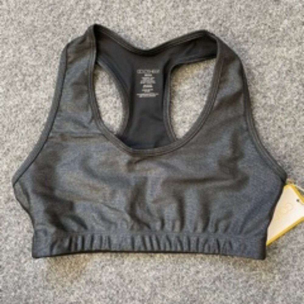 Goldsheep Black Glitter Bra